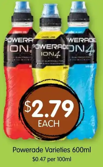 Spudshed Powerade Varieties offer