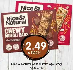 Spudshed Nice & Natural Muesli Bars offer