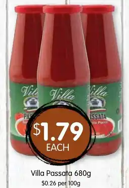 Spudshed Villa Passata offer