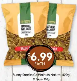Spudshed Sunny Snacks Co Walnuts Natural offer