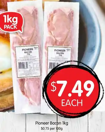 Spudshed Pioneer bacon offer