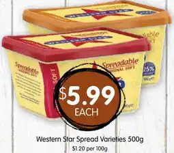 Spudshed Western Star Spread Varieties offer