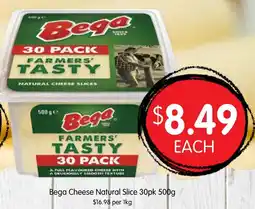 Spudshed Bega Cheese Natural Slice 30pk offer