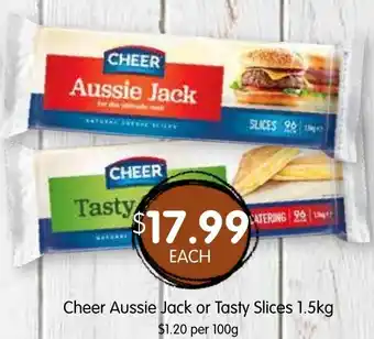 Spudshed Cheer Aussie Jack or Tasty Slices offer