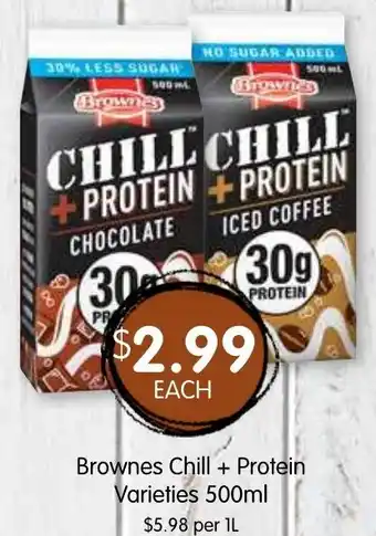 Spudshed Brownes Chill + Protein Varieties offer