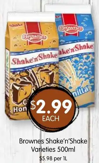Spudshed Brownes Shake'n'Shake Varieties offer