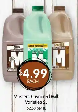 Spudshed Masters Flavoured Milk Varieties offer