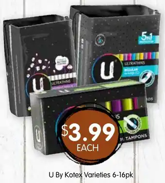 Spudshed U By Kotex Varieties offer