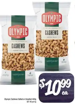 Foodworks Olympic Cashews Salted or Unsalted offer