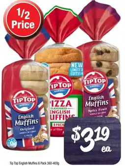 Foodworks Tip Top English Muffins offer