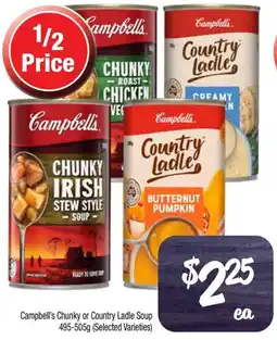 Foodworks Campbell's Chunky or Country Ladle Soup offer