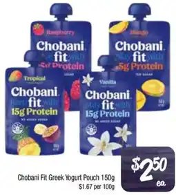 Foodworks Chobani Fit Greek Yogurt Pouch offer