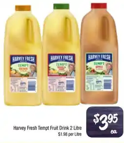 Foodworks Harvey Fresh Tempt Fruit Drink offer