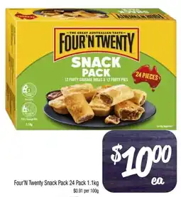 Foodworks Four'N Twenty Snack Pack offer