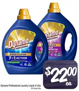 Foodworks Dynamo Professional Laundry Liquid offer
