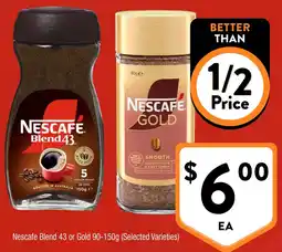 Foodworks Nescafe Blend 43 or Gold offer