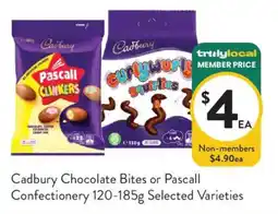 Foodworks Cadbury Chocolate Bites or Pascall Confectionery offer