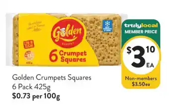 Foodworks Golden Crumpets Squares offer