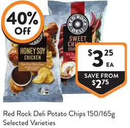 Foodworks Red Rock Deli Potato Chips offer