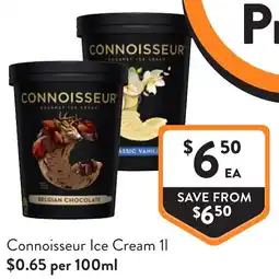 Foodworks Connoisseur Ice Cream offer