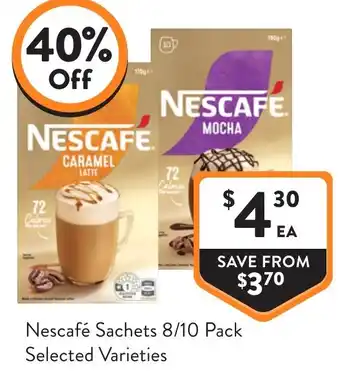 Foodworks Nescafé Sachets offer