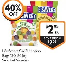 Foodworks Life Savers Confectionery Bags offer