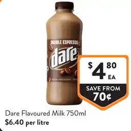 Foodworks Dare Flavoured Milk offer