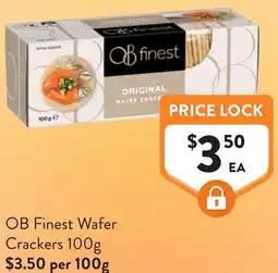 Foodworks OB Finest Wafer Crackers offer
