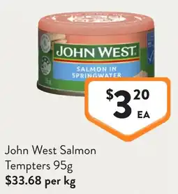 Foodworks John West Salmon Tempters\ offer