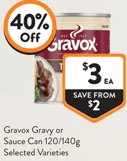 Foodworks Gravox Gravy or Sauce Can offer