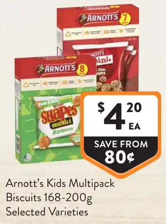Foodworks Arnott's Kids Multipack Biscuits offer