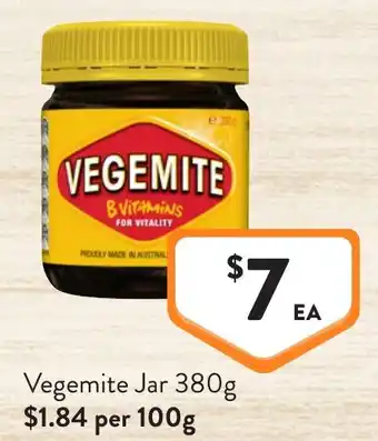 Foodworks Vegemite Jar offer