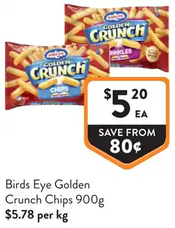 Foodworks Birds Eye Golden Crunch Chips offer