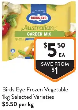 Foodworks Birds Eye Frozen Vegetable offer