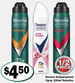 Friendly Grocer Rexona Antiperspirant Spray offer