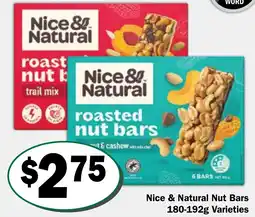 Friendly Grocer Nice & Natural Nut Bars offer