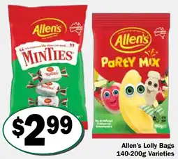 Friendly Grocer Allen's Lolly Bags offer