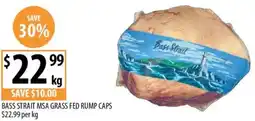 Supabarn Bass strait msa grass fed rump caps offer