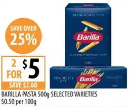 Supabarn Barilla pasta offer