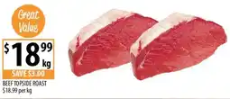 Supabarn Beef topside roast offer