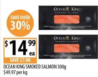 Supabarn OCEAN KING SMOKED SALMON offer