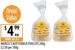 Supabarn Marcel's buttermilk pikelets offer