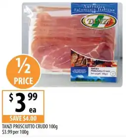 Supabarn Tanzi prosciutto crudo offer