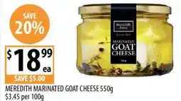 Supabarn Meredith marinated goat cheese offer
