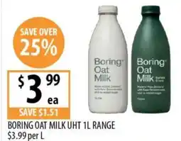 Supabarn Boring oat milk uht offer