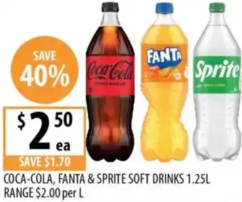 Supabarn Coca-cola, fanta & sprite soft drinks offer