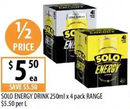 Supabarn Solo energy drink offer