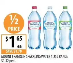 Supabarn Mount franklin sparkling water offer