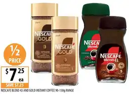 Supabarn Nescafe blend 43 and gold instant coffee offer