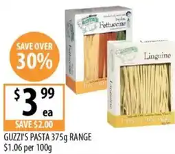 Supabarn Guzzi's pasta offer